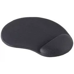 hama 00126855 Mauspad Ergo Mini, Schwarz