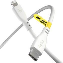 Aqiila Cablebird CS21 USB-C® Kabel USB 2.0 Apple Lightning Stecker 1.00 m Weiß AQCBPBIC3SI836