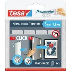 tesa, TESA Powerstrips 16x2 Streifen 77720-00020 Click Small, Klettband