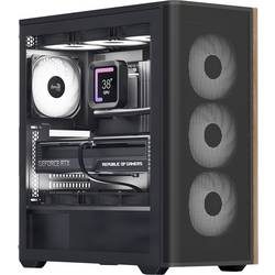 AeroCool D501A-G-BK-V2 Midi-Tower PC-Gehäuse Schwarz