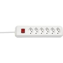 Brennenstuhl 1159462326 Steckdosenleiste mit Schalter Weiß CH-Stecker 1 St.