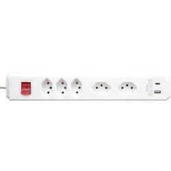 Brennenstuhl 1159462425 Steckdosenleiste mit Schalter Weiß CH-Stecker 1 St.