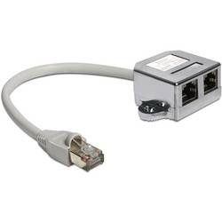 Delock 65177 RJ45 Patchkabel Kabel 0.15 m Grau 1 St.