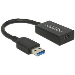 Delock USB-Kabel USB 3.2 Gen2 USB-A Stecker, USB-C® Buchse 0.15 m Schwarz 65698