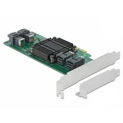 DeLock, Delock PCI Express x8 Karte zu 4 x intern SFF-8643 NVMe LP, Controller