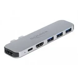 DeLock, DeLock - 87753 Notebook-Dockingstation & Portreplikator Andocken Grau