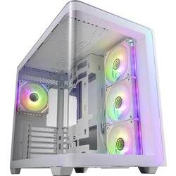FSP Fortron POC0000255 Midi-Tower Gaming-Gehäuse Weiß Seitenfenster