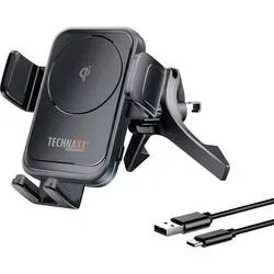 Technaxx Induktions-Ladegerät 15 W TX-322 5259 Ausgänge Induktionslade-Standard Schwarz