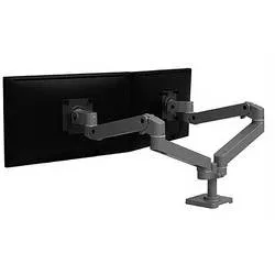 Ergotron Monitor-Tischhalterung 45-686-293 2 Display(s) 68,6 cm (27) Grau Höhenverstellbar, Neigbar