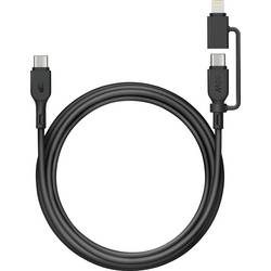 GP USB-Kabel USB-C®, Apple Lightning Stecker 1.50 m Schwarz GPCBCXBPBKUSB964