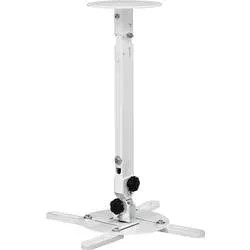 Hama 00220880 Beamer-Deckenhalterung Höhenverstellbar, Schwenkbar, Neigbar Boden-/Deckenabstand (max.): 635 mm Weiß