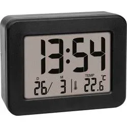 TFA Dostmann 60.2044.01 Quarz Wecker Schwarz Alarmzeiten 1