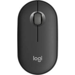 Logitech Pebble Mouse 2 M350s Maus Bluetooth® Optisch Graphit 3 Tasten 400 dpi, 4000 dpi Integriertes Scrollrad