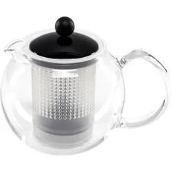 bodum ASSAM F/PLST 0.5 Liter Teebereiter Transparent, Schwarz