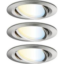Paulmann 92441 LED-Deckenleuchte, LED-Einbauleuchte LED 6 W Eisen (gebürstet)