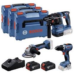 Bosch Professional GSR + GBH + GWS + 2x GBA 5.0 Ah + GAL 18V-40 0615A5009G Werkzeugset
