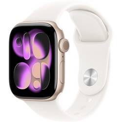 Apple Watch Series 11 GPS + Cellular 42 mm Aluminiumgehäuse Sport Band Blassrosa S/M