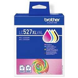Brother, Brother B527 Druckerpatronen XL (bk, c, m, y) - Brother LC527XLVAL für z.B. Brother MFCJ 4350 DW, Brother MFCJ 4550 DW, Brother MFCJ 6560 DW