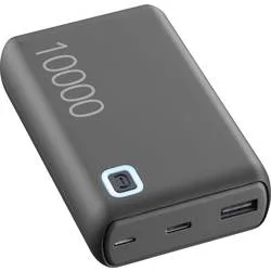 Cellularline CELLULARLINE - Power Bank ESSENCE Turbo 10000 Black - Batterie Powerbank 10000 mAh Li-Ion Micro USB, USB-A,