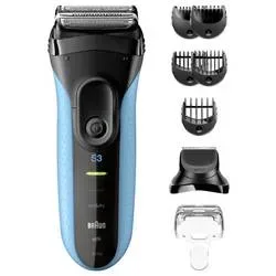 Braun, Braun Elektrorasierer "Series 3+ 3010BT" 6 Stk. Aufsätze 3 flexible Klingen, effizienter MicroComb Mitteltrimmer