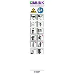 MUNK Günzburger Steigtechnik 019156 Hinweis-Aufkleber 20 St.