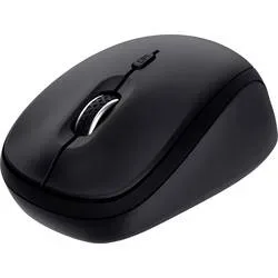 Trust YVI+ MULTI-DEVICE WIRELESS MOUSE BLACK Maus Kabellos, Bluetooth®, USB Schwarz 3 Tasten