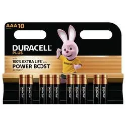 Duracell Plus Power Boost Micro (AAA)-Batterie Alkali-Mangan 1.5 V 10 St.