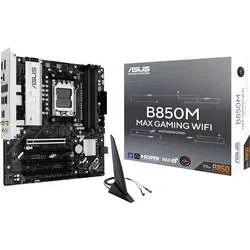 Asus B850M MAX Mainboard Sockel (PC) AMD® AM5 Formfaktor (Details) Micro-ATX Mainboard-Chipsatz AMD® B850