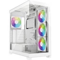 Xilence Gleam Midi-Tower PC-Gehäuse Weiß Seitenfenster