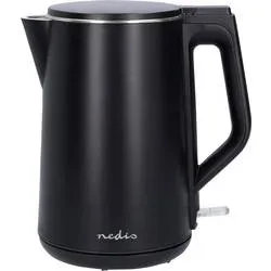 Nedis KAWK361EBK Wasserkocher Kontrollleuchte Schwarz Fassungsvermögen: 1.5 l