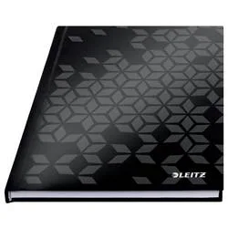 Leitz, LEITZ Notizbuch WOW A5 4627-10-95 liniert, 90g schwarz