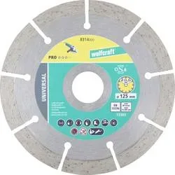 Wolfcraft 8314000 Diamanttrennscheibe 125 mm 1 St. Mauerwerk