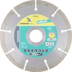Wolfcraft 8318000 Diamanttrennscheibe 125 mm 1 St. Bimsstein, Stein