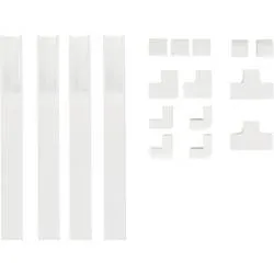 Hama 00221017 Kabelkanal (L x B x H) 100 cm x 24 mm x 14 mm 4 St. Weiß