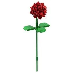 BRIXIES Plus Rose rot Konstruktions-Set