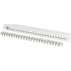 Digitus DIGITUS - Modulares Patch Panel, 24-Port, bestückt mit 24x DN-93615 Patch-Panel 483 mm (19) CAT 6a Grau