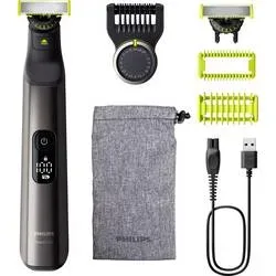 Philips OneBlade Pro 360 Körperhaartrimmer, Präzisions Trimmer, Rasierer Chrom