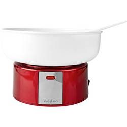 Nedis FCCM100FRD FCCM100FRD Zuckerwattemaschine Rot, Weiß