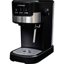 Gastronoma 18110002 Espressomaschine Schwarz Fassungsvermögen Tassen=2 mit Milchaufschäumdüse, mit Druckbrühsystem