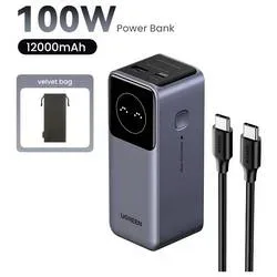 UGREEN, UGREEN Nexode Power Bank 12000mAh 35526B 100W Fast Charging