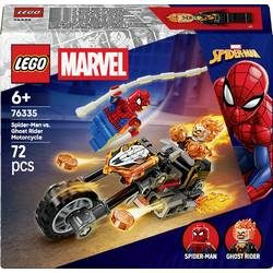 LEGO, LEGO Konstruktionsspielsteine "Marvel Spider-Man vs. Ghost Rider auf seinem Motorrad 76335"