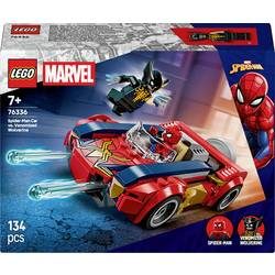 LEGO, LEGO Konstruktionsspielsteine "Spider-Man Auto vs. Venomized Wolverine (76336), LEGO Super Heroes" Made in Europe