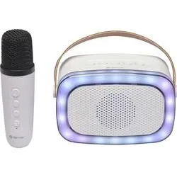 DENVER - BTM-610 BT-Lautsprecher mit Mikrofon und Karaoke-Funktion, One Size