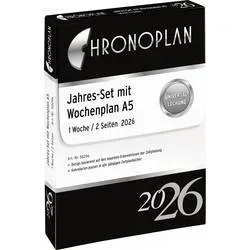 CHRONOPLAN, CHRONOPLAN Jahres-Set Tagesplan 2026 50206Z.26 1T/1S A5