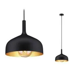 Paulmann Embla II 77062 Pendelleuchte E27 Schwarz, Gold