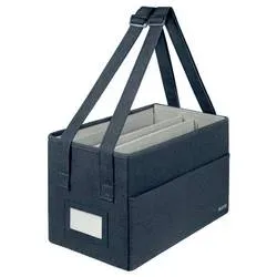 Leitz, Leitz Desk Sharing Tasche kompakt, faltbar, 3 Fächer, für Laptops bis 14", samtgrau, 200 x 210 x 355 mm