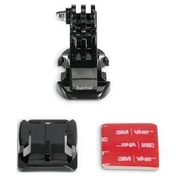 Hama, HAMA 4571, Helmhalterung für Action Cams, Schwarz