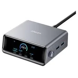 Anker, Anker HUB USB-C Prime 6in1 250W USB-Hub – USB C Kabel/Adapter/Ladegerät – grau