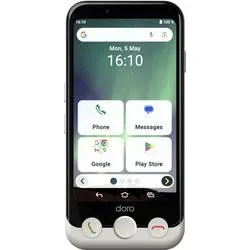 doro Aurora A10 bone 4,5 64GB Senioren-Smartphone Schwarz, Weiß