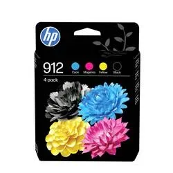 HP Druckerpatrone 912 Original 4er-Pack Schwarz, Cyan, Magenta, Gelb 6ZC74AE